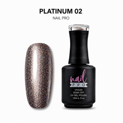 Esmalte Permanente Ojo de Gato Platinum 02 Nail Pro 15 ml1