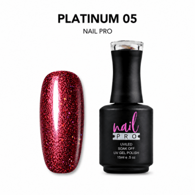 Esmalte Permanente Ojo de Gato Platinum 05 Nail Pro 15 ml1