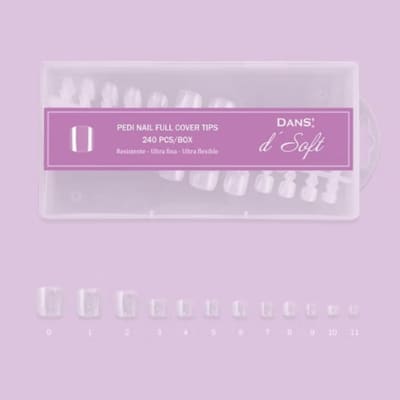Tips Soft Gel Dans Pedi Nail Full 240 piezas1