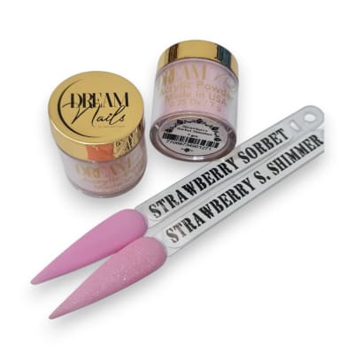 Acrílico Dream Nails Strawberry Sorbet Shimmer 7 gramos1