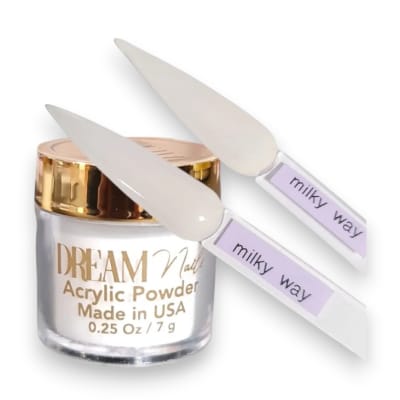 Acrílico Dream Nails Milky Way1