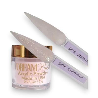 Acrílico Dream Nails Pink Shimmer1