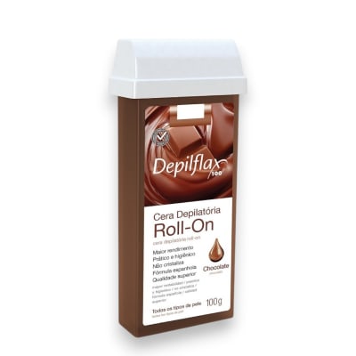 Roll on chocolate Depilflax  100 gramos1