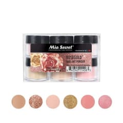 Colección de acrílicos Rose Gold Mia Secret