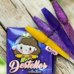 Colección de acrílicos Destellos Wapizima 4 piezas