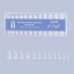 Tips Soft Gel Dans Medium Coffin Full 240 piezas