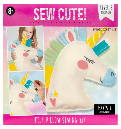 KIT ALMOHADA DE FIELTRO UNICORNIO
