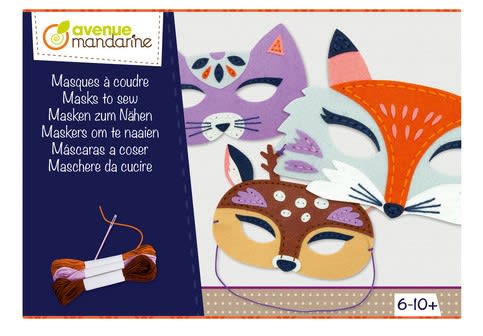 Avenue Mandarine Kit Creativo Diamond Painting Giungla 4 Quadri Con Strass Per Bambini 6-10 Anni