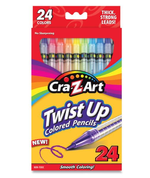 CraZArt Twist Up Colored Pencils 24ú. Lápices de Colores Paper Mill