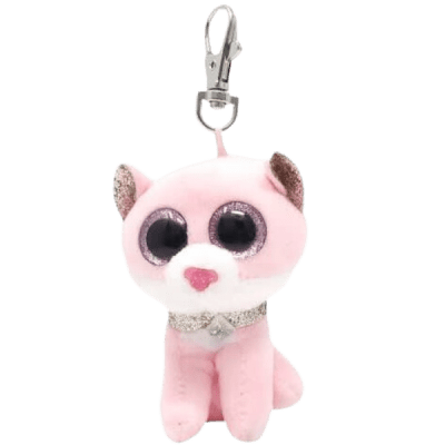 Ty Llavero Beanie Boos Fiona Gato Rosado 352471