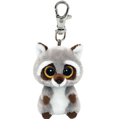 Ty Llavero Beanie Boos Oakie Mapache Gris 35252