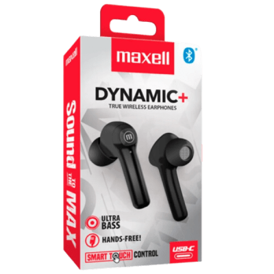 Maxell Audífonos Bluetooth Dynamic+ TWS Negro1