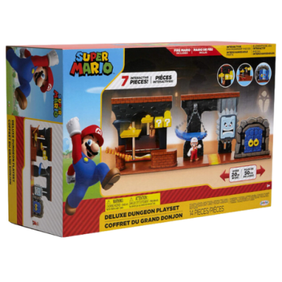 Super Mario Nintendo Playset Deluxe Mazmorra 12 Piezas
