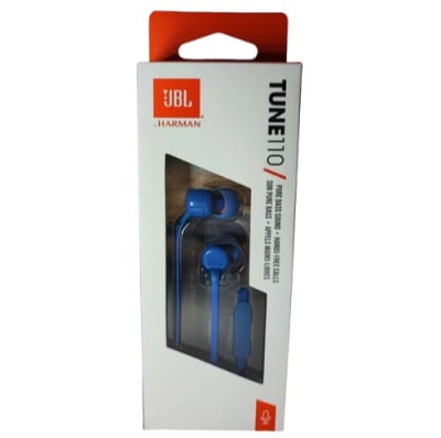 JBL Audífonos Tune 110 Manos Libres Blue