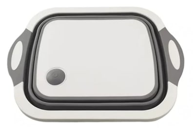 Simplit Tabla de Corte Plegable 3 en 1 (Tabla, Colador y Contenedor)
