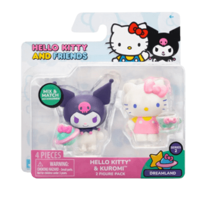 Jazwares Hello Kitty Pack 2 Figuras Hello Kitty & Kuromi
