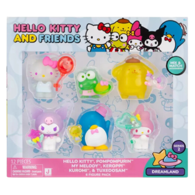 Jazwares Hello Kitty And Friends Pack 6 Figuras
