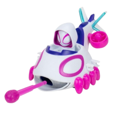 Spidey Amazing Friends Vehículo Lanza Dardos Ghost-Spider3