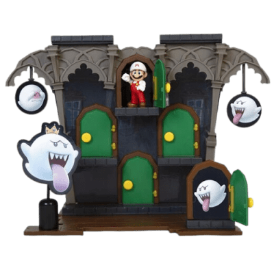 Super Mario Nintendo Playset Mansión Boo Deluxe 9 Piezas