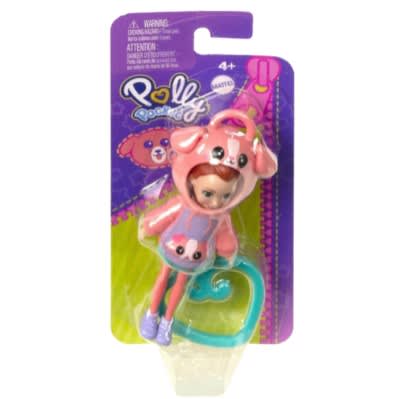 Mattel Polly Pocket Muñeca Hoodie Amigos Perro Rosado2
