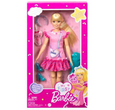 Mattel Barbie Muñeca My First Vestido Rosado1