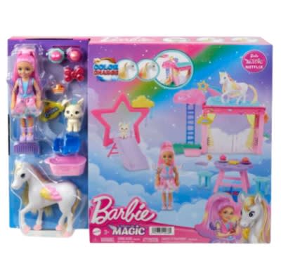 Mattel Barbie A Touch Of Magic Muñeca y Set de Juego Chelsea y Pegasus