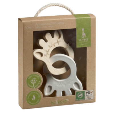 Sophie La Giraffe Só Pure Rubber&Wood Rings