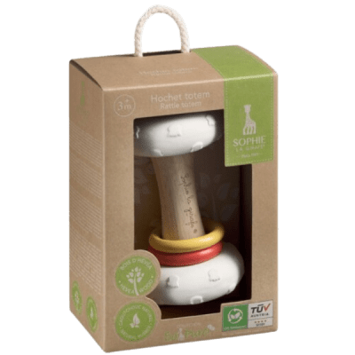 Sophie La Girafe Sonajero So´Pure Rubber & Rattle Totem1