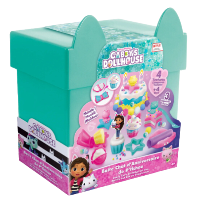 Gabby´S Dollhouse Cat Box cumpleaños plastilina1