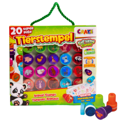 Craze Timbres de Animales Set 20ú.