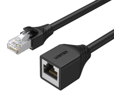 Unitek Cable Extensión RJ45 Cat6 Macho-Hembra 1 Mts. C1896BK
