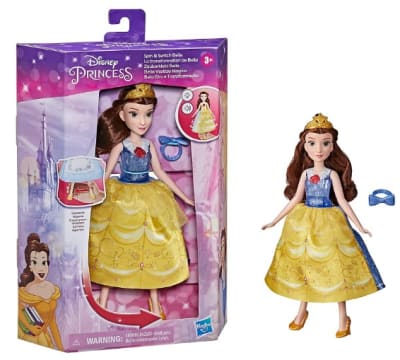 Hasbro Disney Princess Muñeca Bella Vestido Mágico1