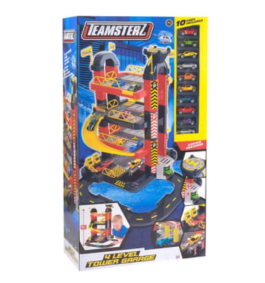 Teamsterz Garage 4 Niveles Incluye 10 Autos