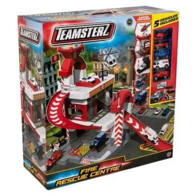Teamsterz Fire Rescue Centre Incluye 5 Autos