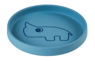 Done By Deer Plato Silicona Antideslizante Nozo Azul
