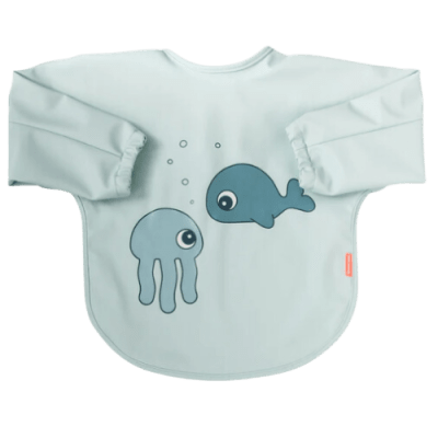 Done by Deer Babero Grande C/Mangas Sea Friends 6-18 Meses Azul