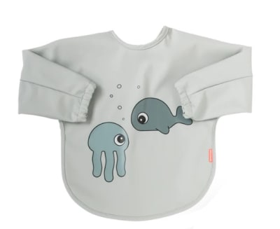 Done by Deer Babero Grande C/Mangas Sea Friends 6-18 Meses Gris
