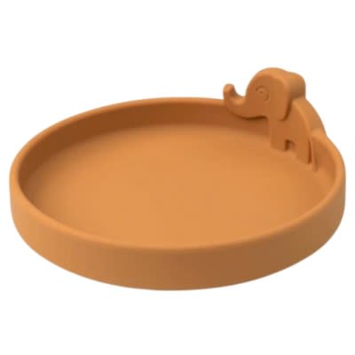 Done By Deer Plato Silicona Peekaboo Elphee Mostaza