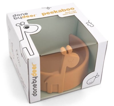 Done By Deer Bowl Silicona Peekaboo Raffi Mostaza