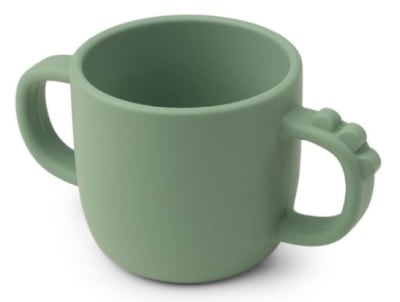 Done By Deer Taza C/2 Asas Silicona Peekaboo Croco Verde1