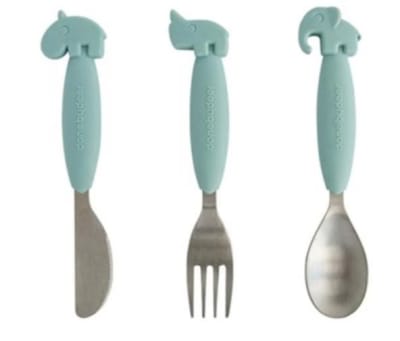 Done By Deer Set Cubiertos Antideslizantes Yummy+ Azul1