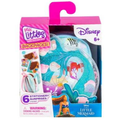 Real Littles Backpacks! Mini Mochila Disney C/Accesorios ¡The Little Mermaid!