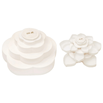 We R Caja Organizadora Flor Bloom Blanca
