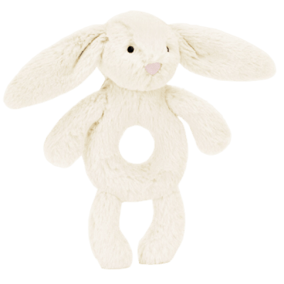 Jellycat Peluche Sonajero Bashful Conejo Crema