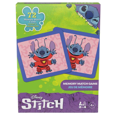 Spin Master Games Juego Memorice Disney Stitch 72 Cartas