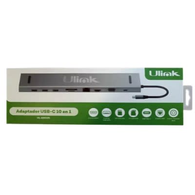 Ulink Adaptador Multipuerto USB-C 10 en 1
