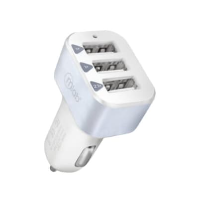 Microlab Adaptador Auto 12V 3USB White 07767