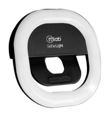 Microlab Anillo de Luz Portátil Selfie C/Clip Black