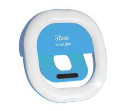 Microlab Anillo de Luz Portátil Selfie C/Clip Blue