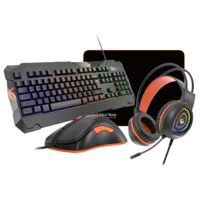Meetion KIts 4 en 1 C505 Teclado-Mouse-Audífono y Mouse Pad